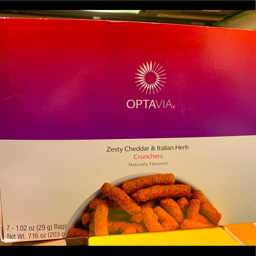 OPTAVIA Zesty Cheddar & Italian Herb Crunchers (Exp 4/2022)